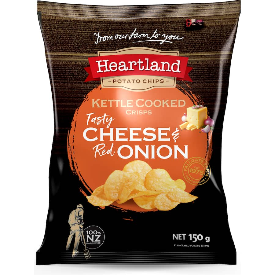 Heartland Chips Tasty Cheese & Red Onion