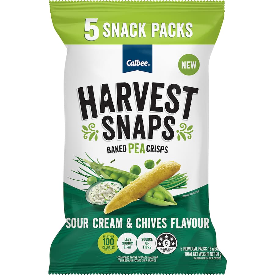 Harvest Snaps Pea Crisps Sour Cream & Chives