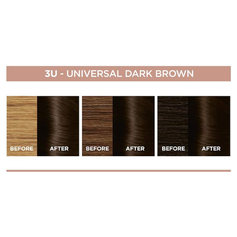 Loreal Excellence Hair Colour Universal Dark Brown 3u - 1pack