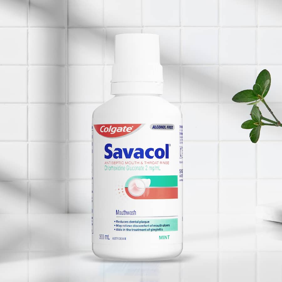 Savacol Mouthwash Mint Alcohol Free 300mL