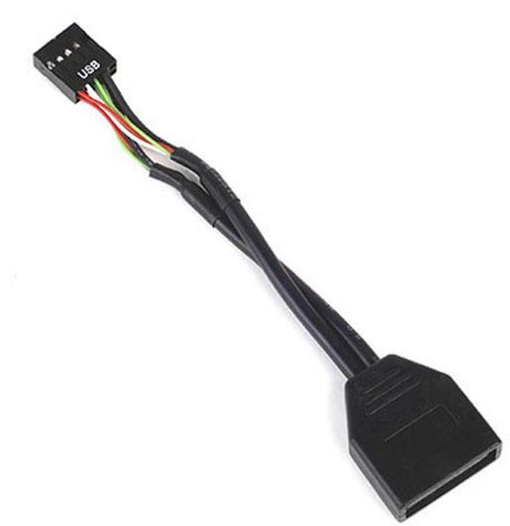 Internal cable converting 19-pin USB 3.0 to USB 2.0 for enhanced PC connectivity, featuring two USB 2.0 ports.