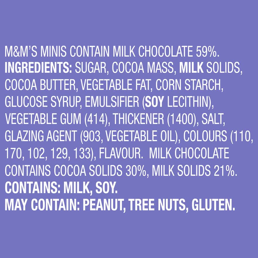M&m's Chocolate Sharepack Minis