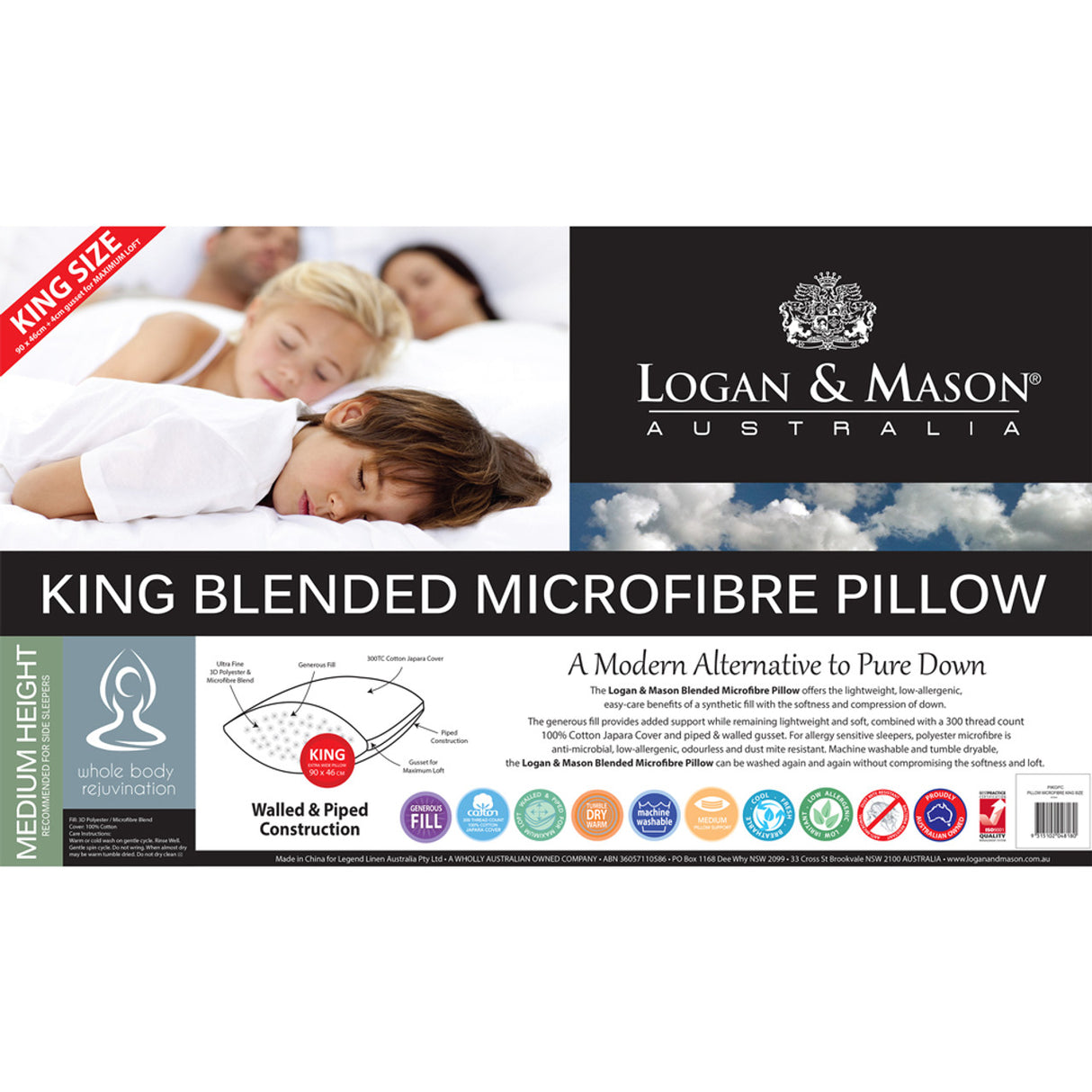 King Pillow - Blended Microfibre