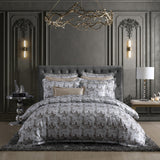 Queen Duvet Cover Set - Trieste Silver