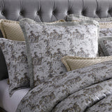 Queen Duvet Cover Set - Trieste Silver