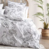 Super King Duvet Cover Set - Egrets Linen