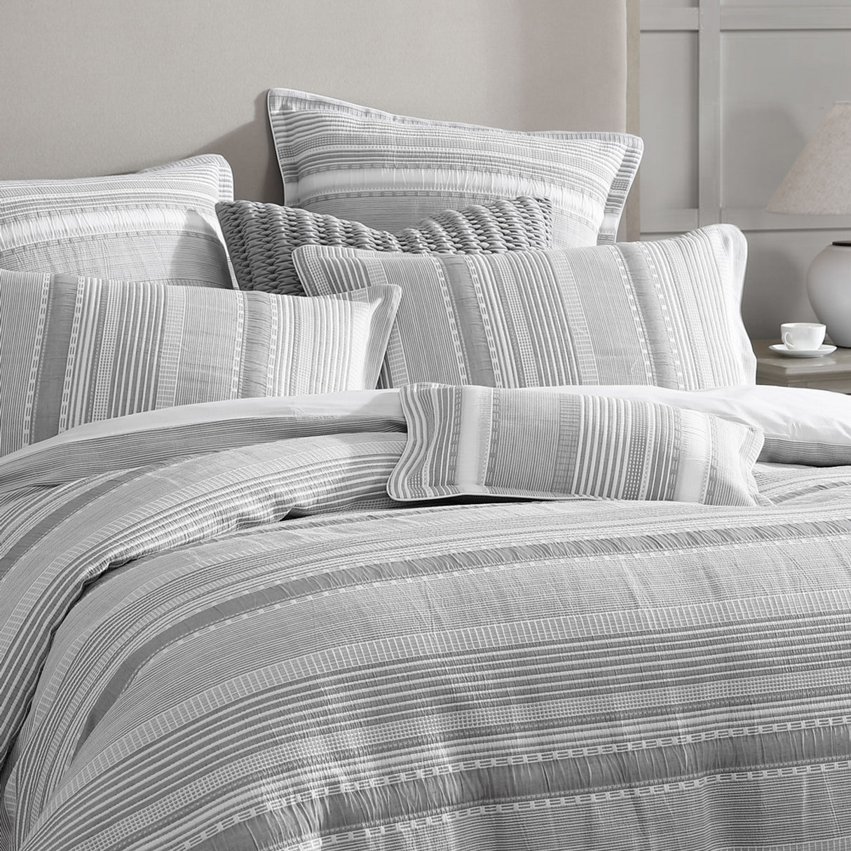 Super King Duvet Cover Set - Sinclair Silver