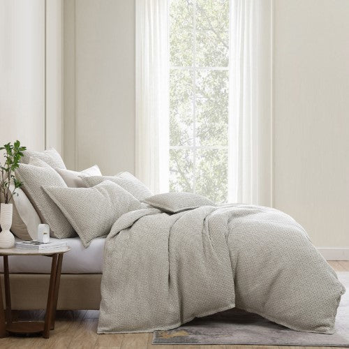 King Duvet Cover Set - Urban Stone Quilt Cover Set by Private Collection