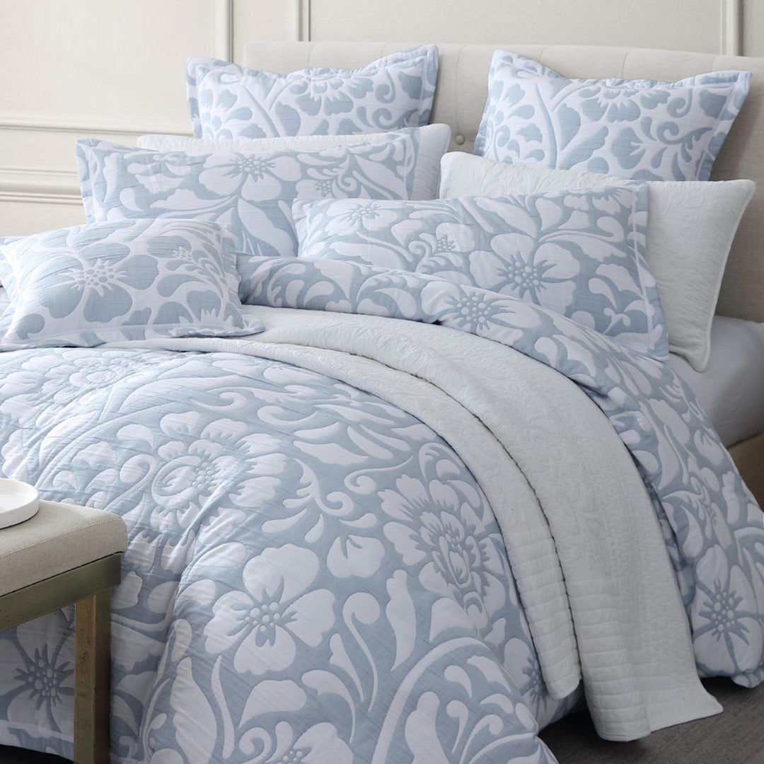 Queen Duvet Cover Set - Eleanor Sky by Private Collection