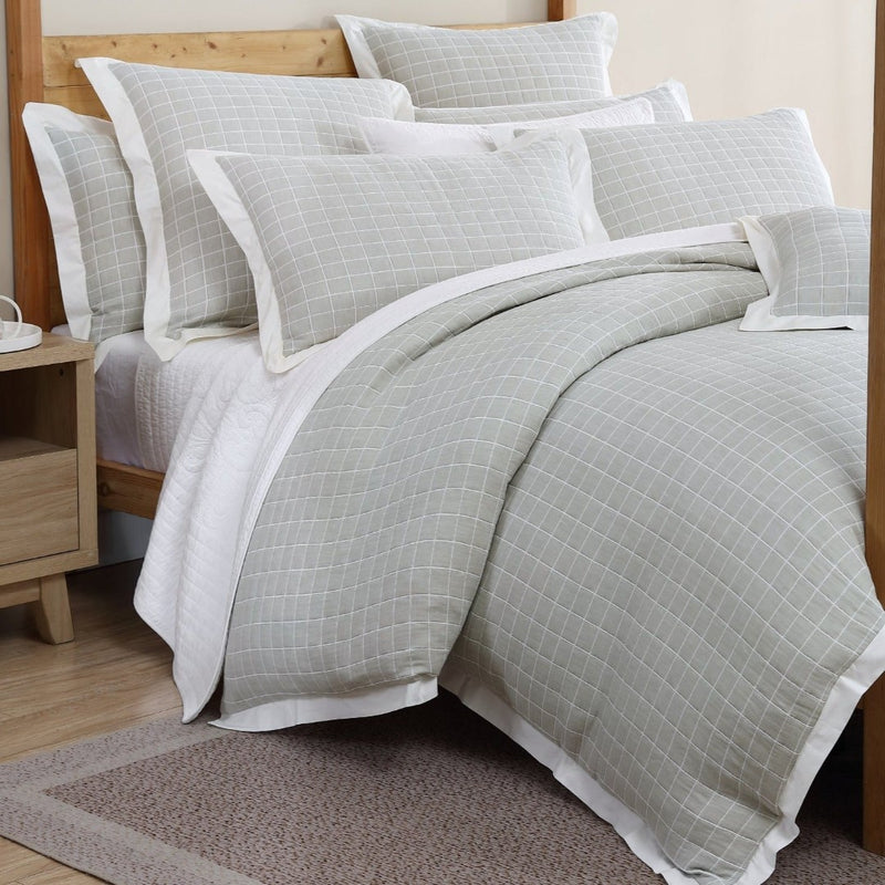 Queen Duvet Cover Set - Kingston Moss by Private Collection