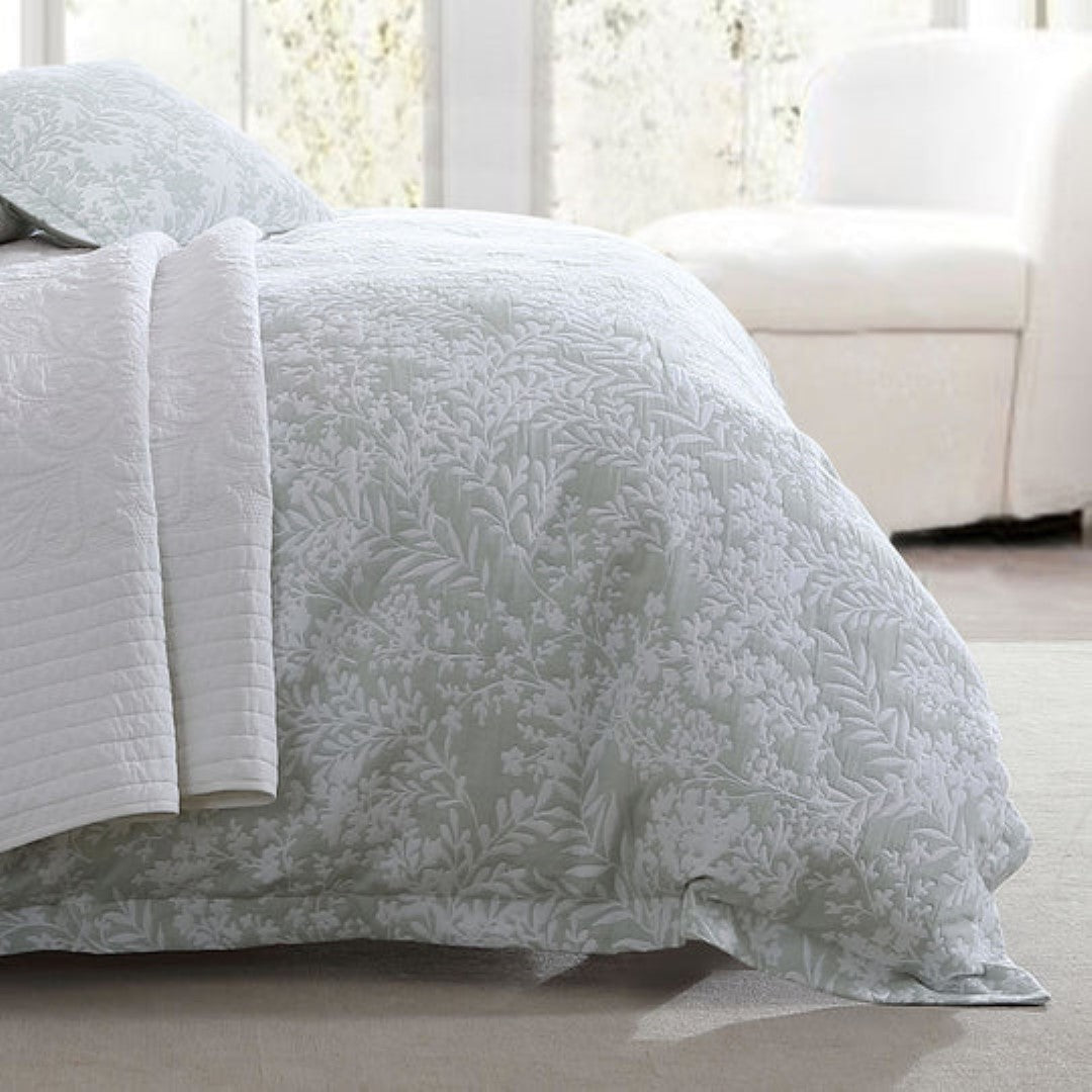 Super King Duvet Cover Set - Quinn Sage by Private Collection