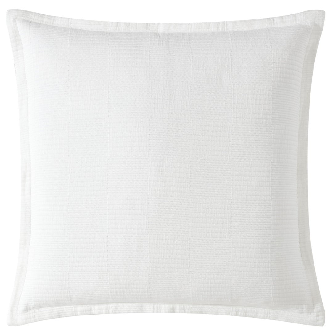 European Pillowcase - Caspian White (65cm x 65cm)