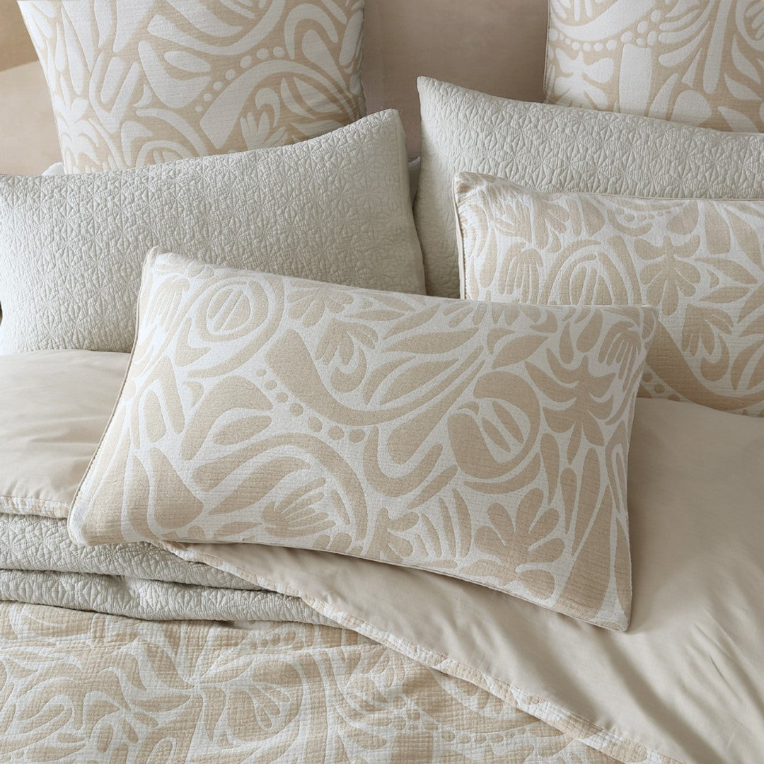 Queen Duvet Cover Set - Platinum Haven Caramel