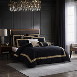 King Duvet Cover Set - Olympia Black by Davinci