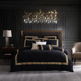 King Duvet Cover Set - Olympia Black by Davinci