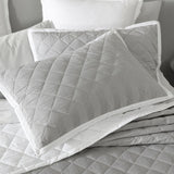 QUILTED Pillowcase SHAM PAIR - ESSEX PEWTER