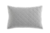 QUILTED Pillowcase SHAM PAIR - ESSEX PEWTER