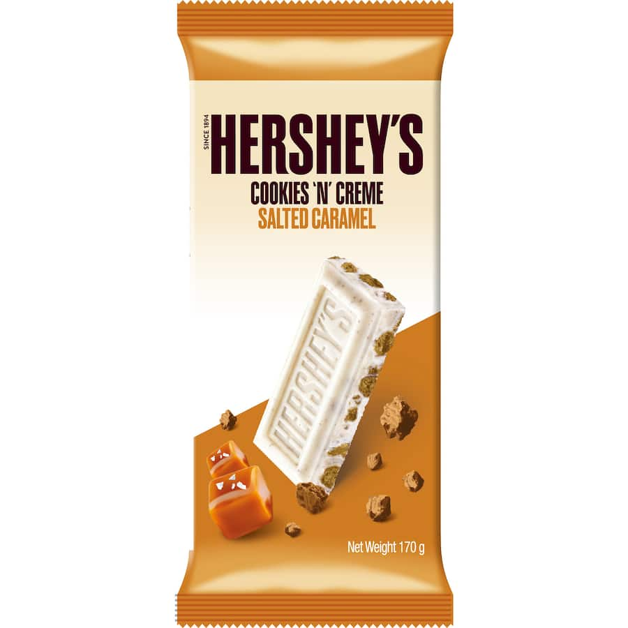 Hershey's Chocolate Block Cookies & Cream Salted Caramel