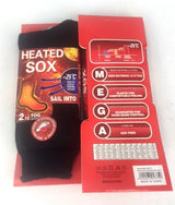 Men's Thermal Heat Control Socks offering warmth, comfort, and moisture-wicking for cold weather activities - 2 pairs included.