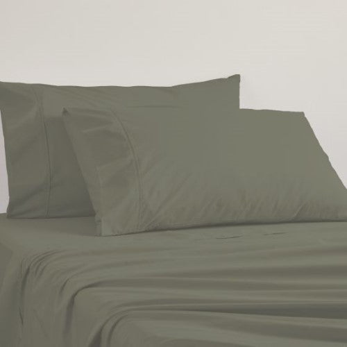 Single - Sheet Set - 400TC EGYPTIAN COTTON MOSS by Platinum