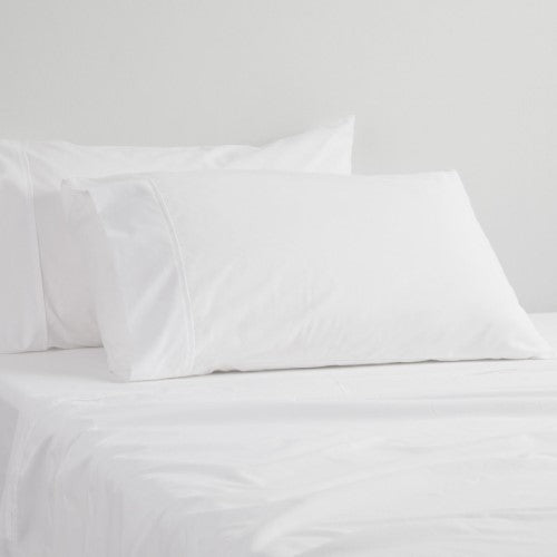 Double - Fitted Sheet - 400TC EGYPTIAN COTTON WHITE by Platinum