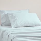 Logan and Mason 250TC Percale Chambray Sheet Set in Californian King, featuring soft cotton blend and crisp percale weave for ultimate comfort.