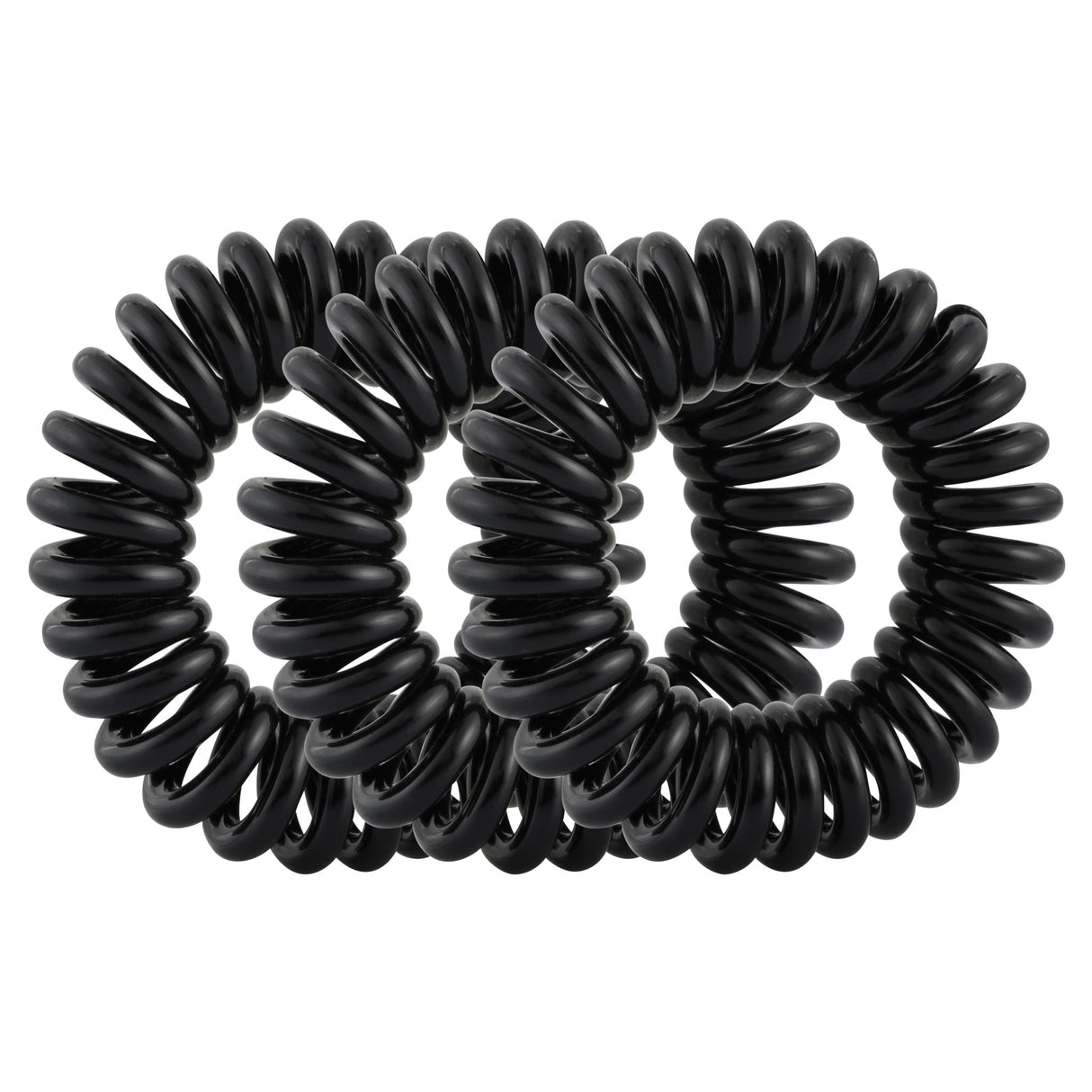 Black kink-free spirals from Lady Jayne, designed to hold hair gently without creasing or damaging it.