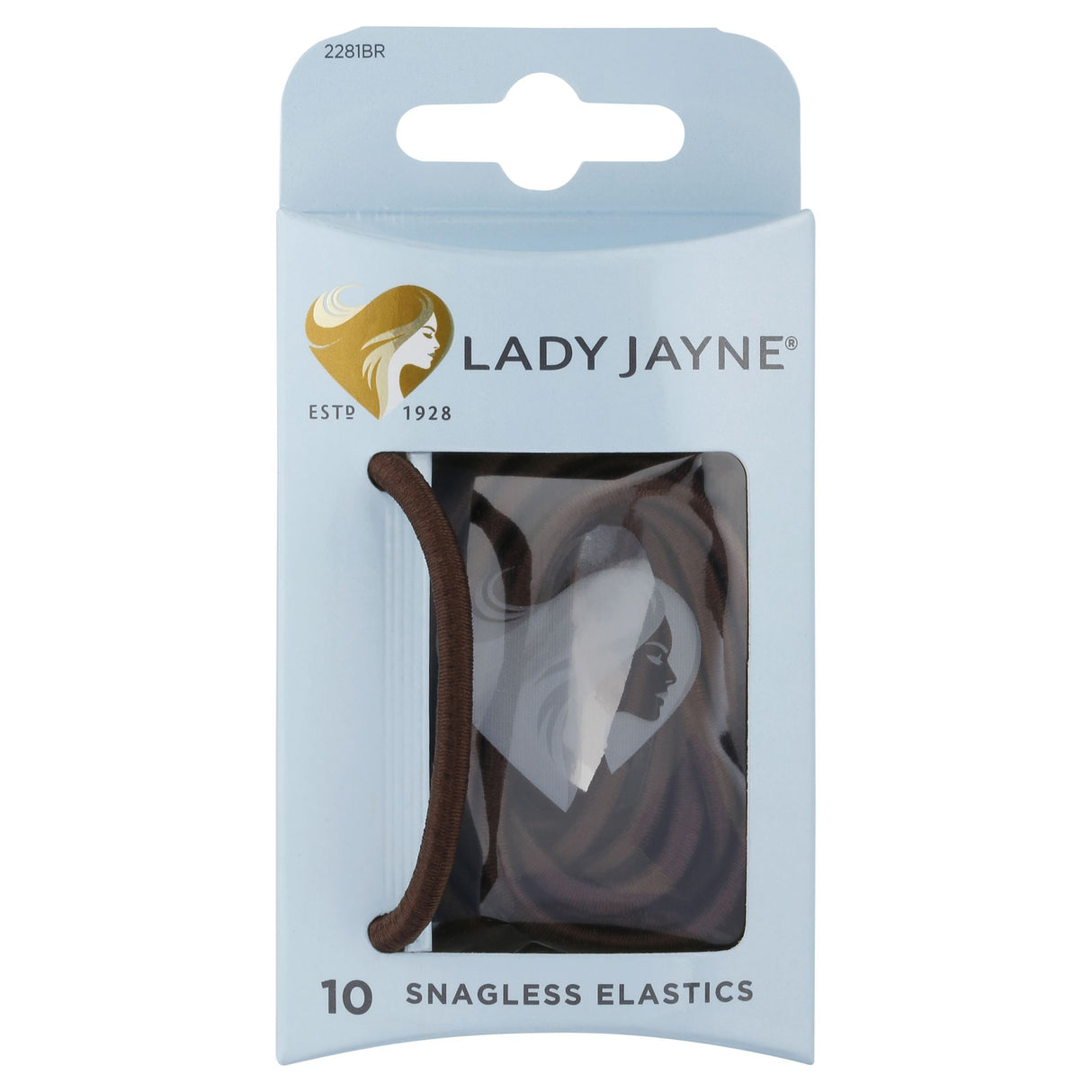 Brown snagless thick elastics designed for long, thick hair, offering a secure, gentle hold without breakage or tangles.