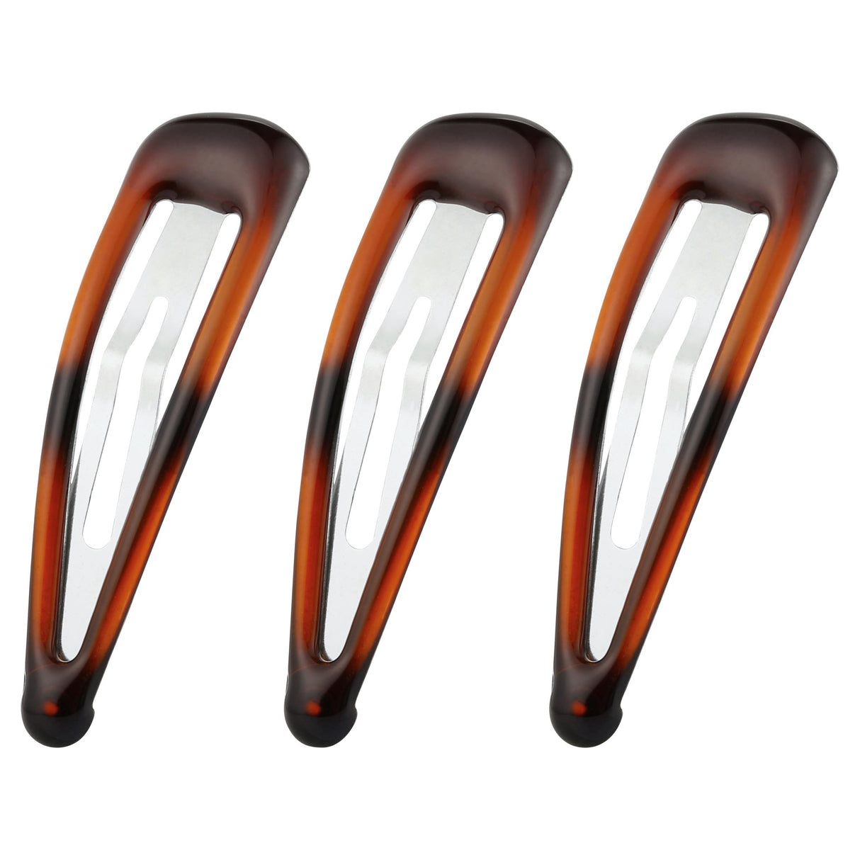 Lady Jayne Shell One Touch Clips pack of 10, rust-resistant metal, snap-tight grip for secure hair styling and management.