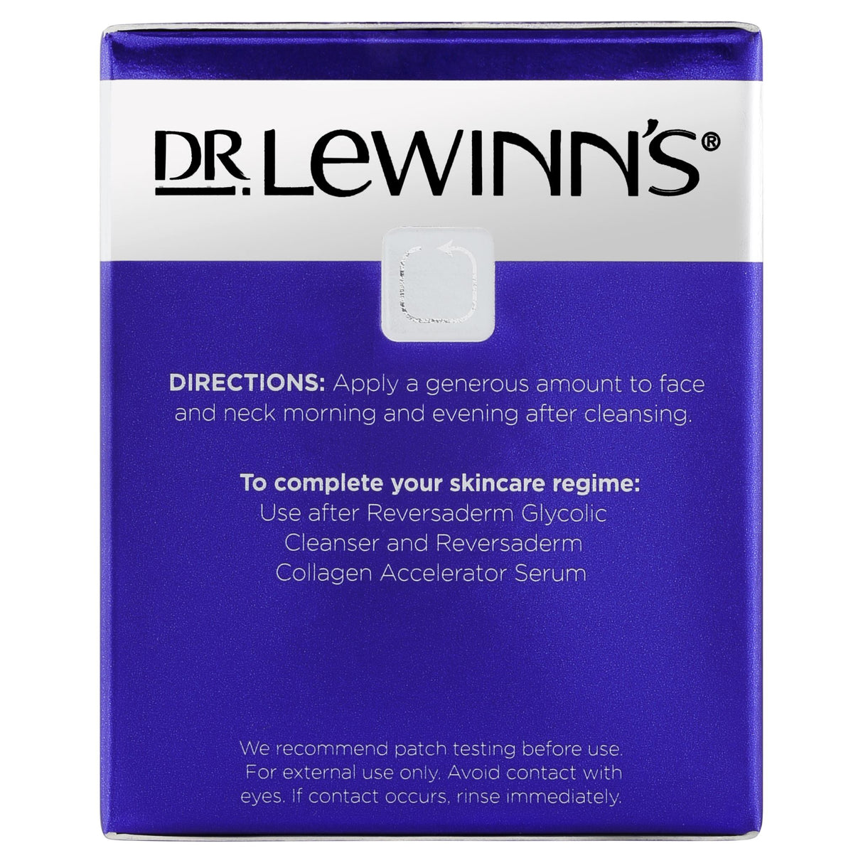 Dr. LeWinn's Reversaderm cream, 30mL, regenerates skin with Resveratrol, Vitamin C for a youthful and radiant complexion.