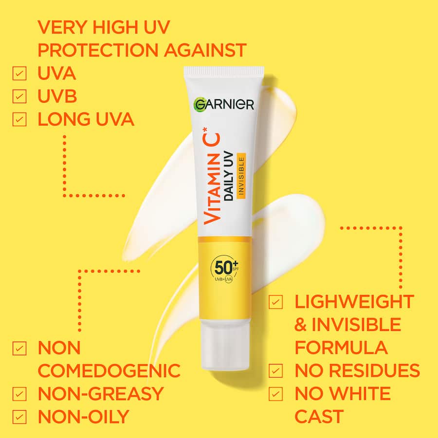 Garnier Vitamin C Daily Uv Invisible Spf 50+ 40mL