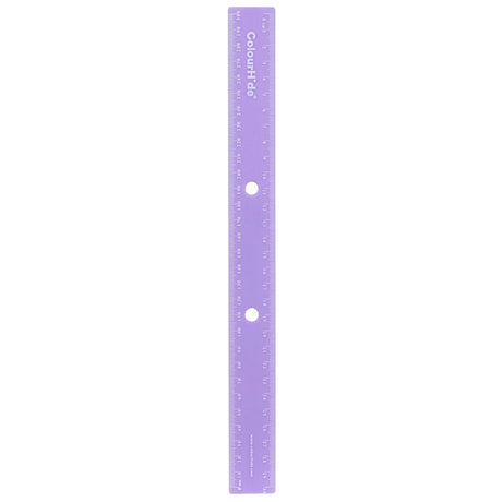 Vibrant purple 30cm rulers with metric measurements, perfect for students and professionals, pack of 24 for easy storage.