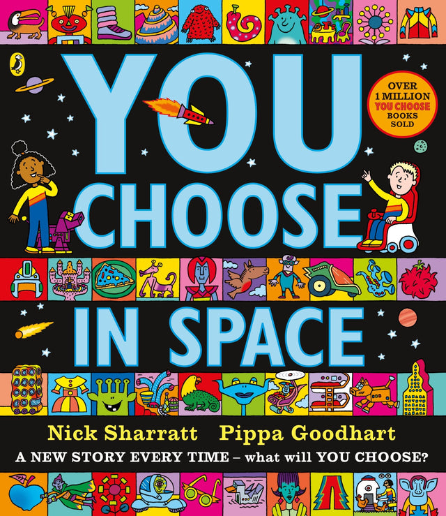 Interactive picture book 'You Choose in Space' sparks creativity and adventure in children's storytelling with vibrant illustrations.