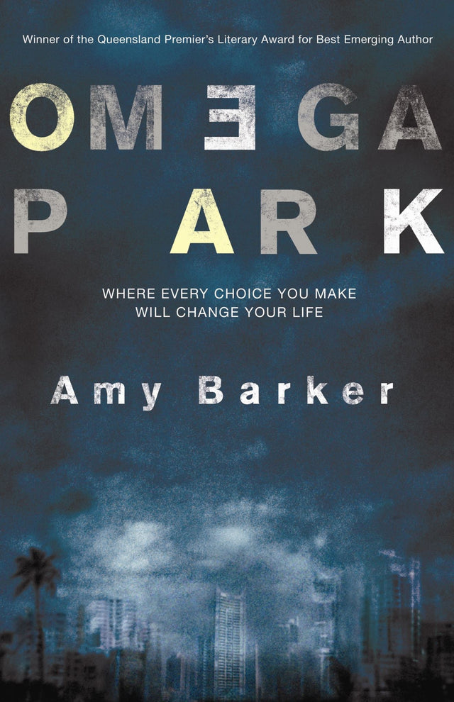 Cover of "Omega Park," a poignant novel exploring youth, dreams, and struggles in Queensland's housing estates.