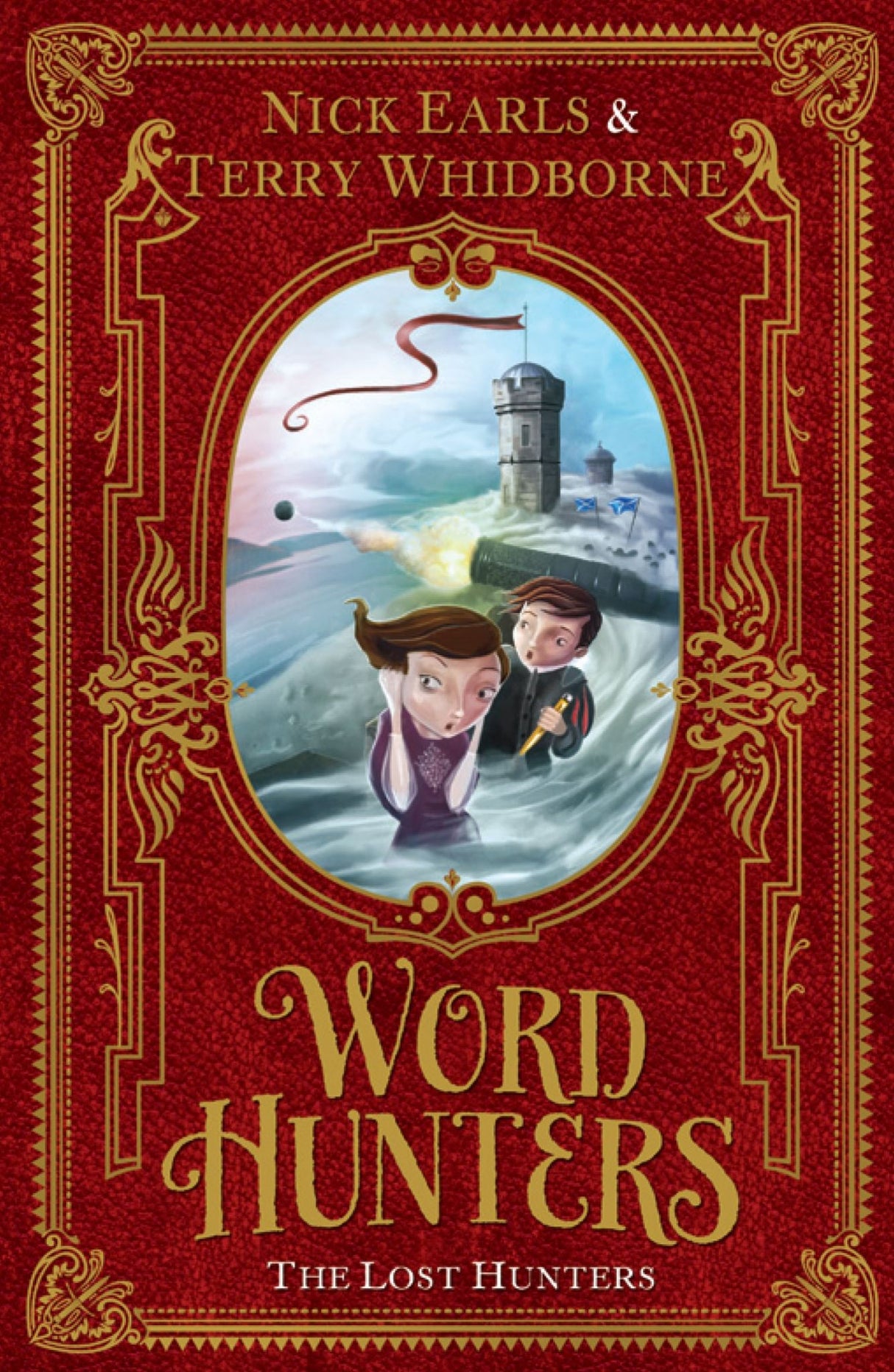 B-format paperback of "Word Hunters: The Lost Hunters" featuring Lexi and Al on a thrilling quest through 3,000 years of history.