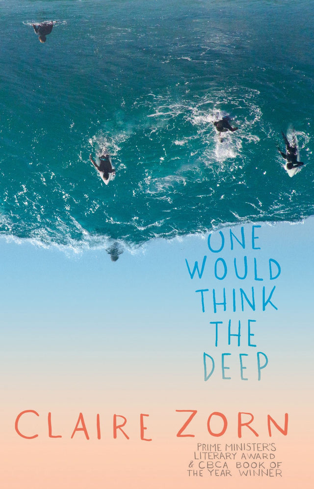 Cover of "One Would Think the Deep," a coming-of-age novel about Sam navigating grief and identity with vibrant storytelling.