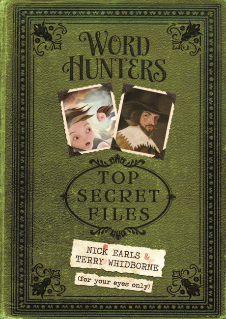 Enchanting trade paperback 'Word Hunters: Top Secret Files' with vibrant adventures and interactive bonus content for young readers.