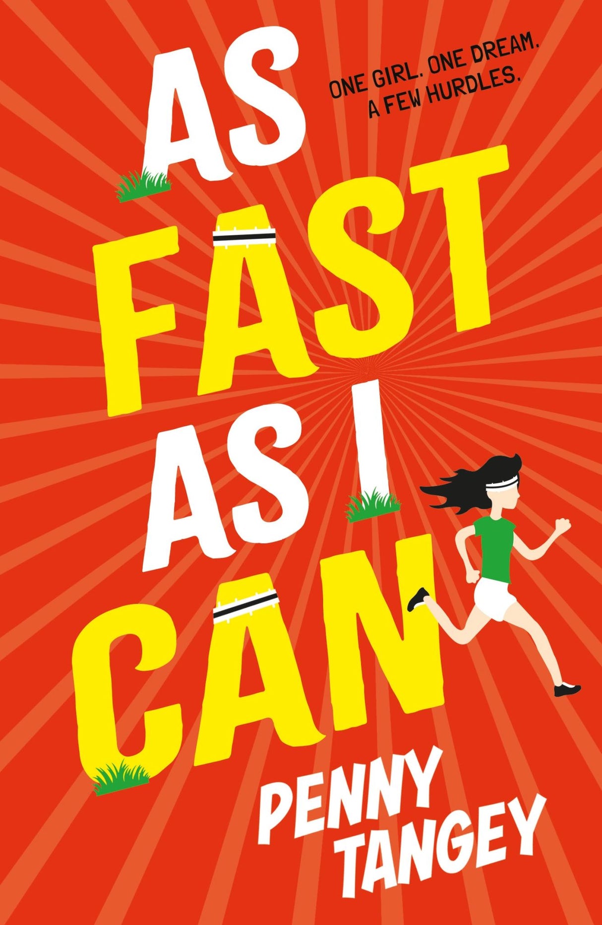 Cover of "As Fast As I Can," a coming-of-age novel about young Vivian's Olympic dreams and resilience amidst life's challenges.