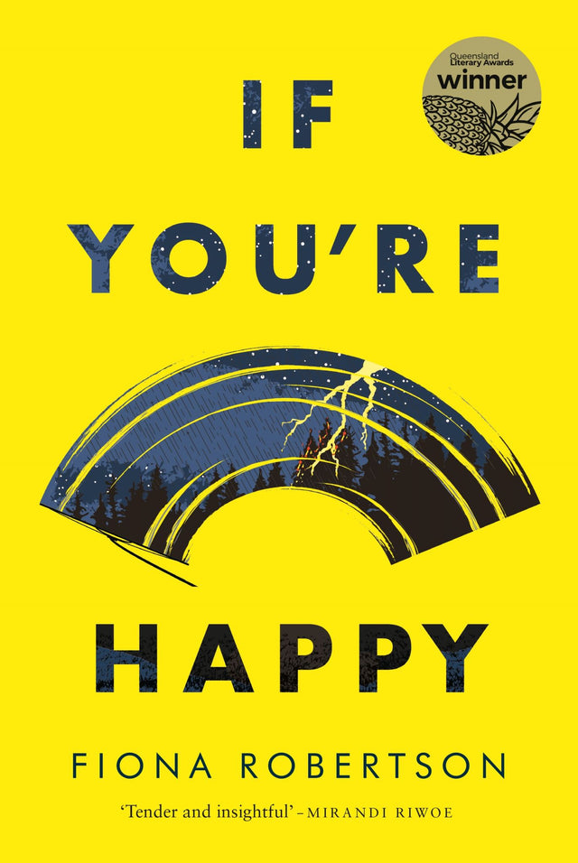 A trade paperback titled 'If You're Happy,' featuring stories on joy, loneliness, and human connection with emotional depth and diverse characters.