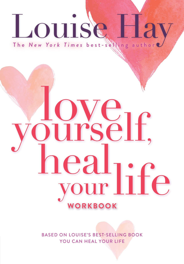 'Love Yourself, Heal Your Life Workbook' cover featuring a guide to self-love and personal growth with insightful writing exercises.