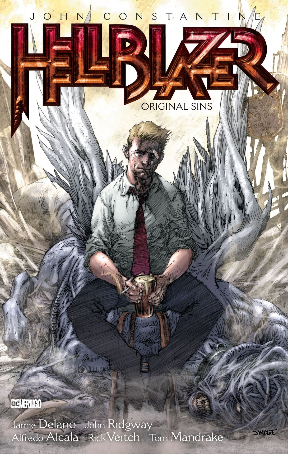 Graphic novel "Hellblazer Vol 1: Original Sins," featuring John Constantine's dark magic and early adventures, 304 pages.