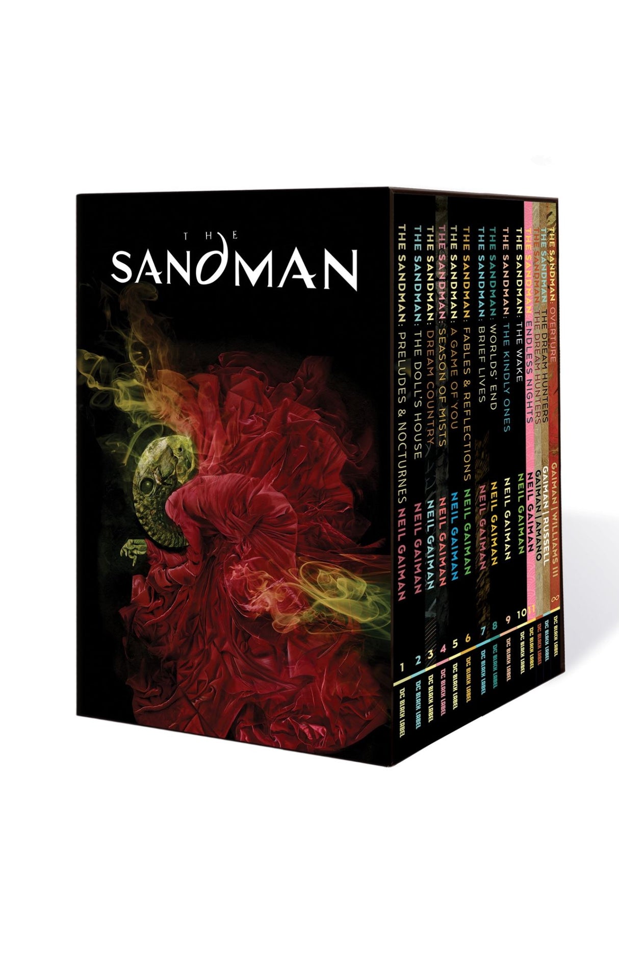 Sandman Box Set: A beautifully slipcased collection of Neil Gaiman's complete graphic novel series, exploring dreams and mythology.