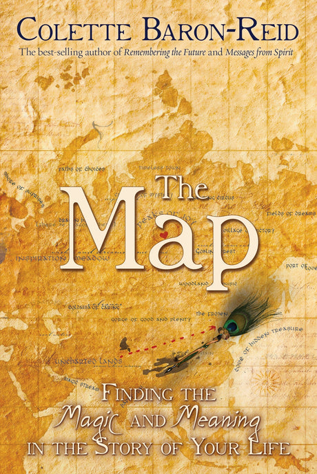 Book cover of 'The Map' by Colette Baron-Reid, guiding personal discovery and empowerment through life’s journey.