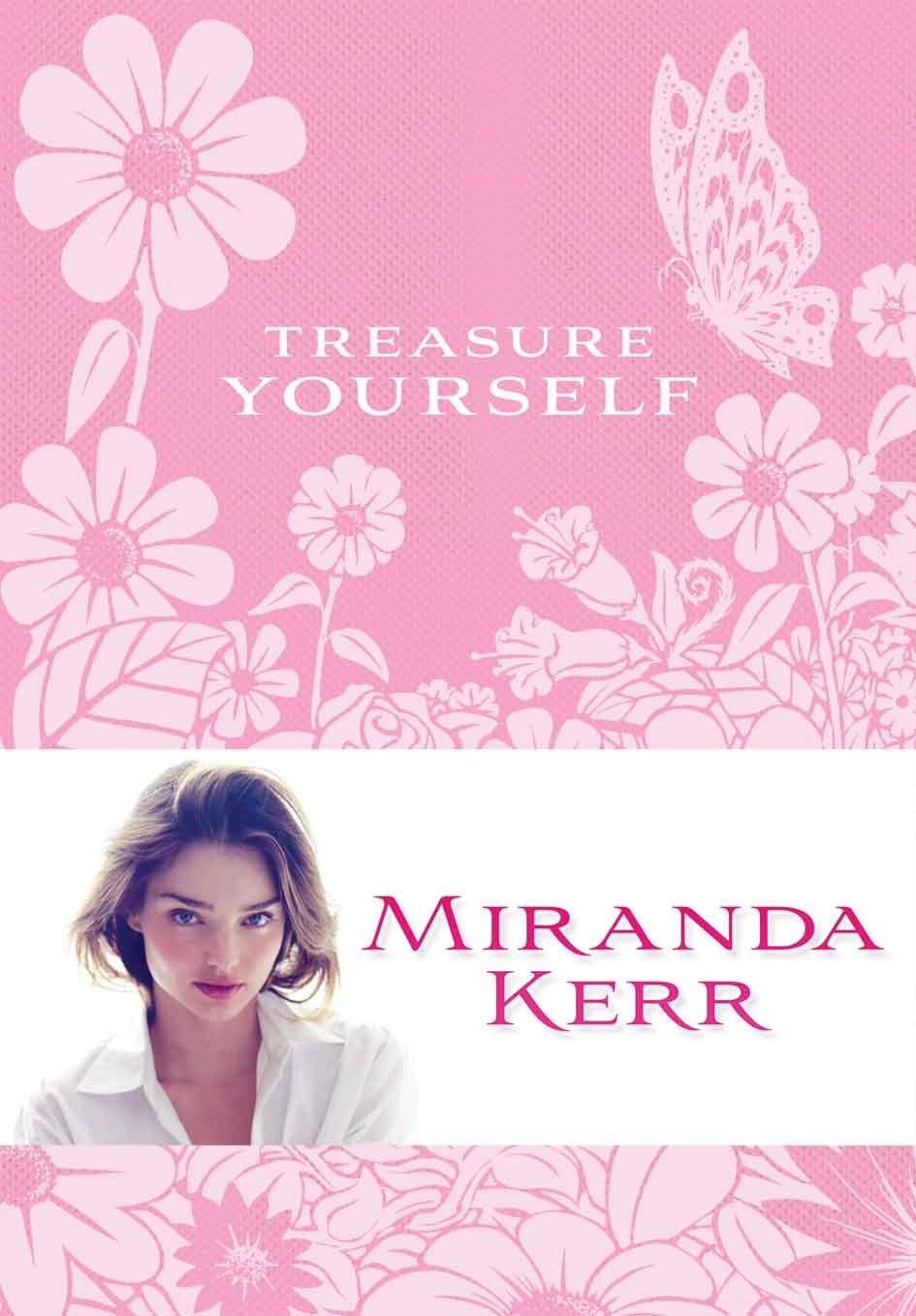 "Empowering book by Miranda Kerr featuring 100+ positive affirmations for self-love and resilience."