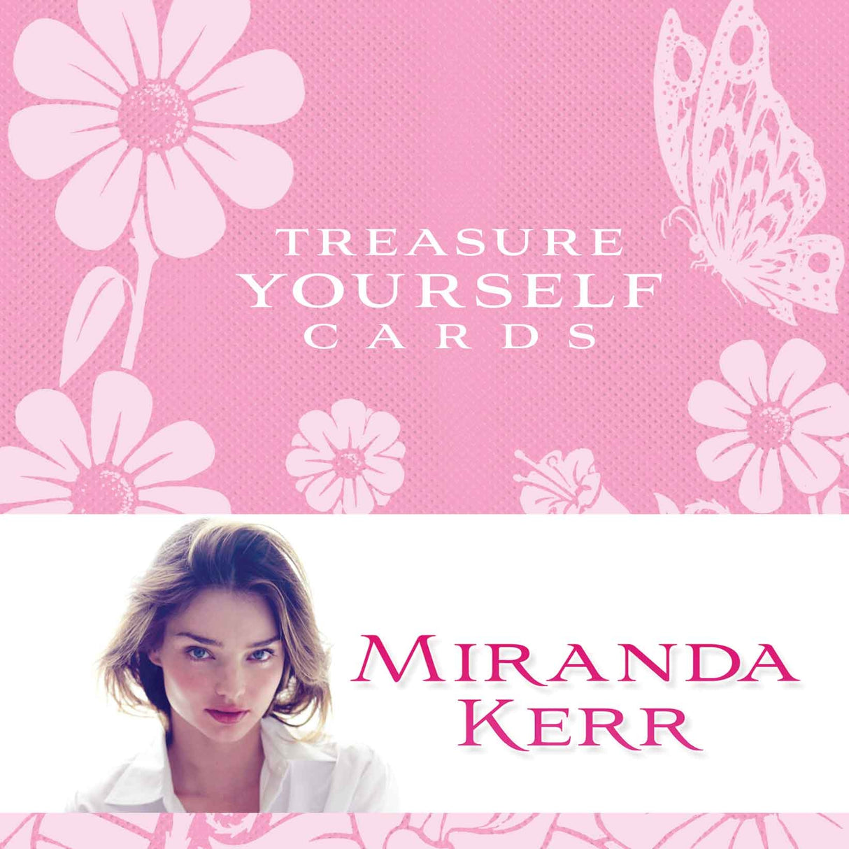 A set of 64 beautifully designed affirmation cards by Miranda Kerr, promoting self-belief and personal growth.