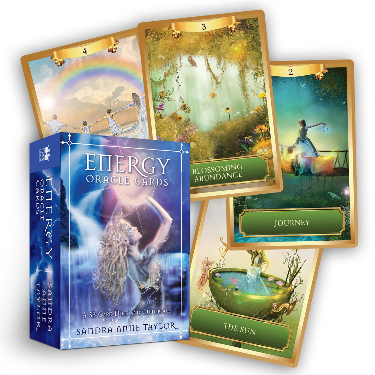 A vibrant 53-card oracle deck with guidebook designed to unlock personal energy and enhance spiritual growth.