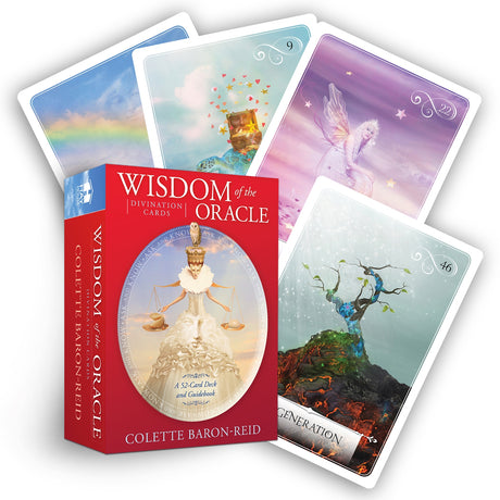 52-card divination deck by Colette Baron-Reid, featuring nature imagery for deep spiritual guidance and insight.