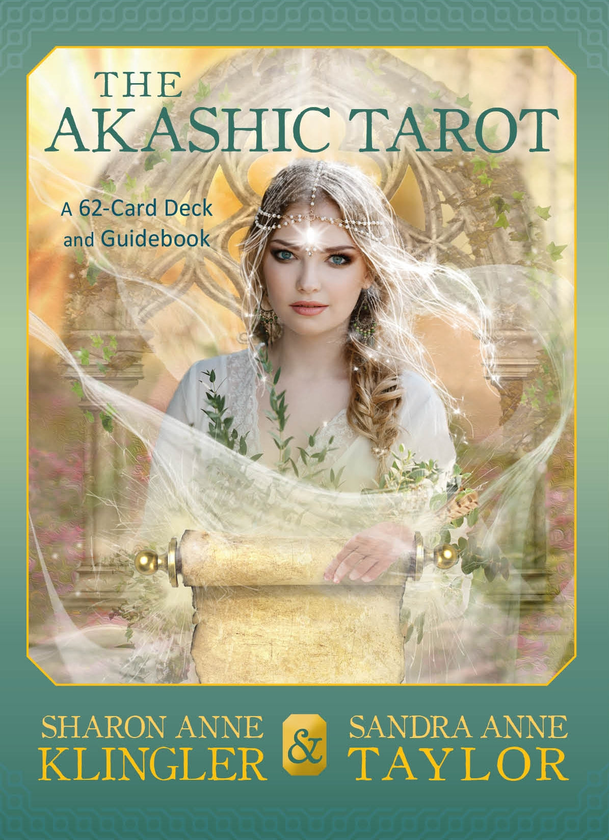 Akashic Tarot deck featuring 62 beautifully illustrated cards for spiritual insights and unlocking your life’s purpose.