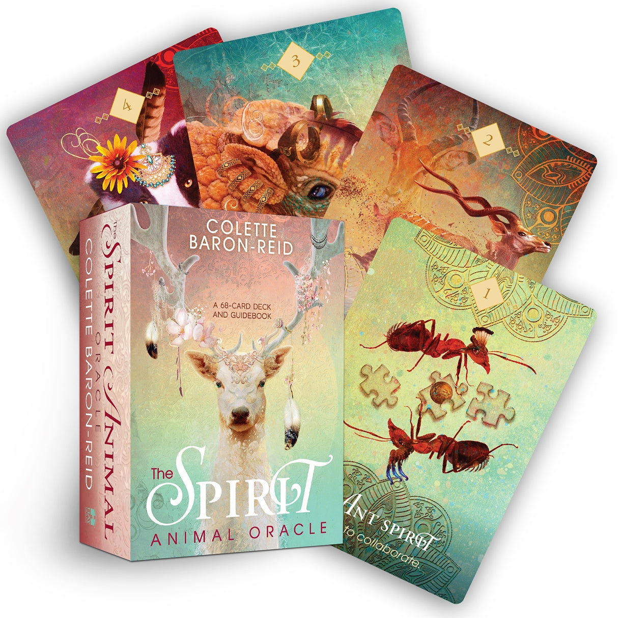 Spirit Animal Oracle card deck featuring 68 illustrated cards for spiritual guidance and personal transformation.