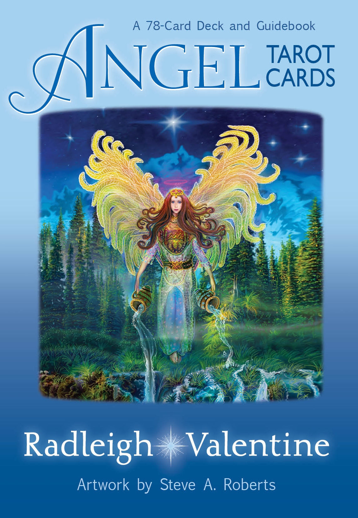 Angel Tarot Cards featuring uplifting angelic imagery, designed for nurturing, positive readings for all experience levels.